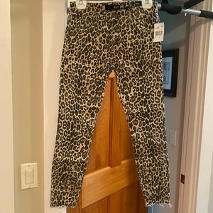 Kut animal print jeans. NWT Size 0